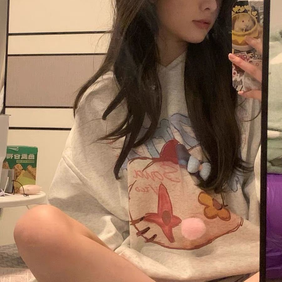 Áo hoodie In Hình Hello Kitty Phong Cách retro