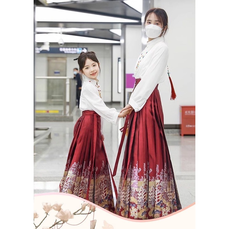 Bộ Hán Phục Cách Tân Cổ Đứng Tay Ngắn Thêu Họa Tiết Phong Cách Trung Hoa Thời Trang Mùa Hè 1026