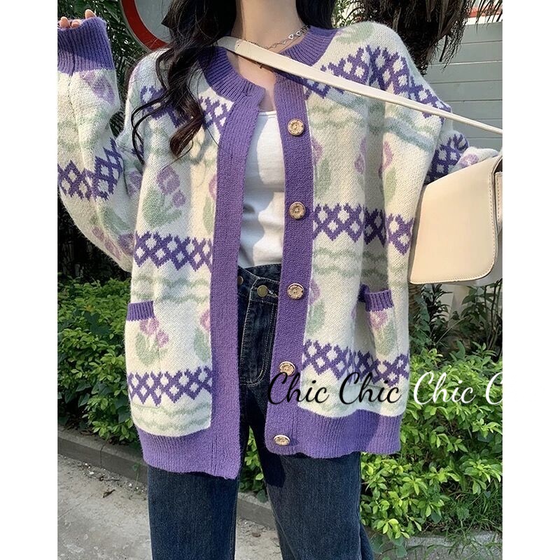 Chic Áo Len áo khoác cardigan Fashion Comfortable Hàn Phong INS WMY2300HJT 41Z231010