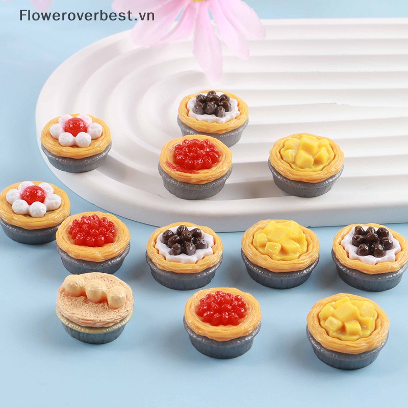 Set 5 Quả Trứng Tráng Miệng mini Tỉ Lệ 1 / 12 Trang Trí Nhà Búp Bê