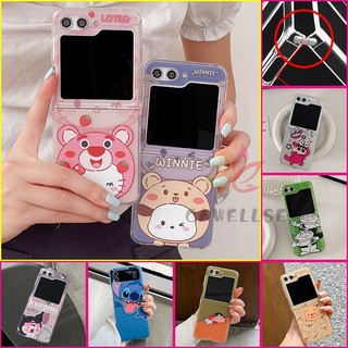 Dễ Thương Ốp Điện Thoại tpu Dẻo Trong Suốt Siêu Mỏng In Họa Tiết Hoạt Hình Đáng Yêu Cho samsung z flip 5 z flip 4 flip 4 flip5 Lật4