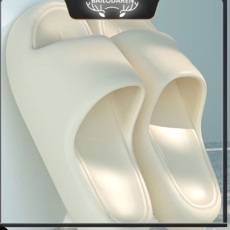 BẠCH LỘC ĐẠI NHÂN✨Dép nữ đi trong nhà  chống trơn trượt màu trơn cho phòng tắm gia đình