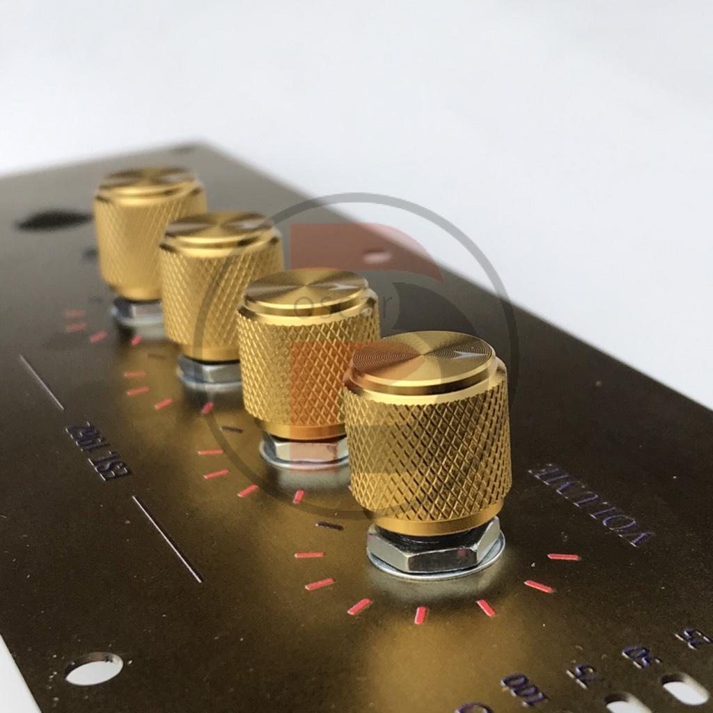 Núm volume nhôm CNC nguyên khối. 13x13x6 Vàng trắng