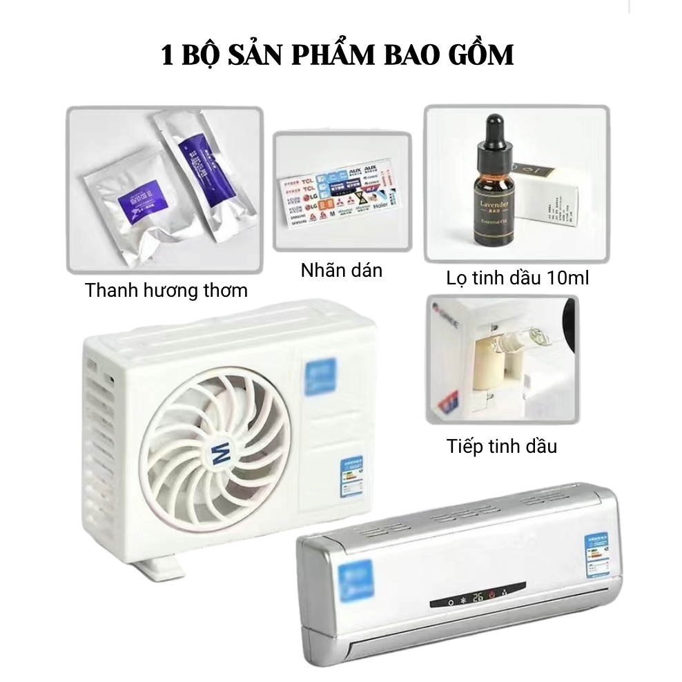 _ Sáp Thơm Mô Hình Điều Hòa Xe Ô Tô - Không Gian Thơm Mát Trong Xe! .