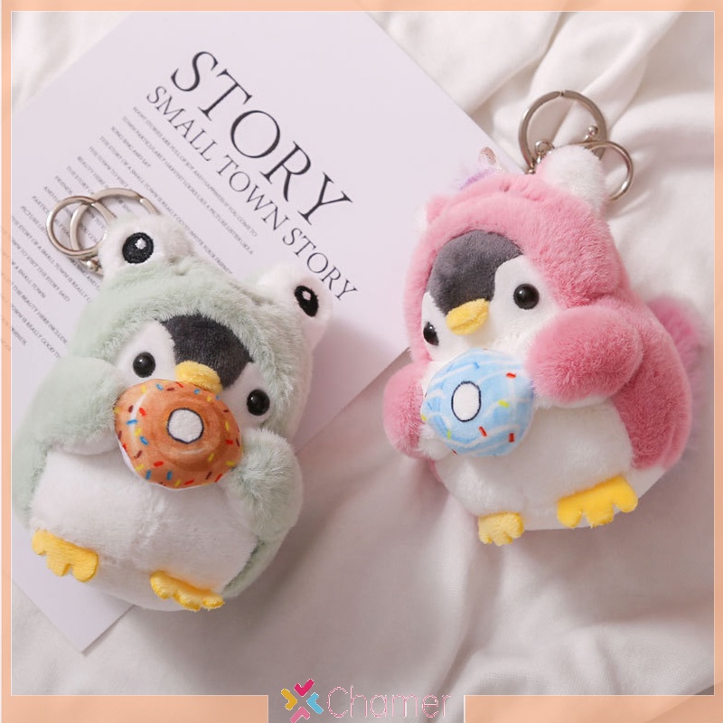 Móc Khóa Hình Chim Cánh Cụt Nhồi Bông Dễ Thương Mới