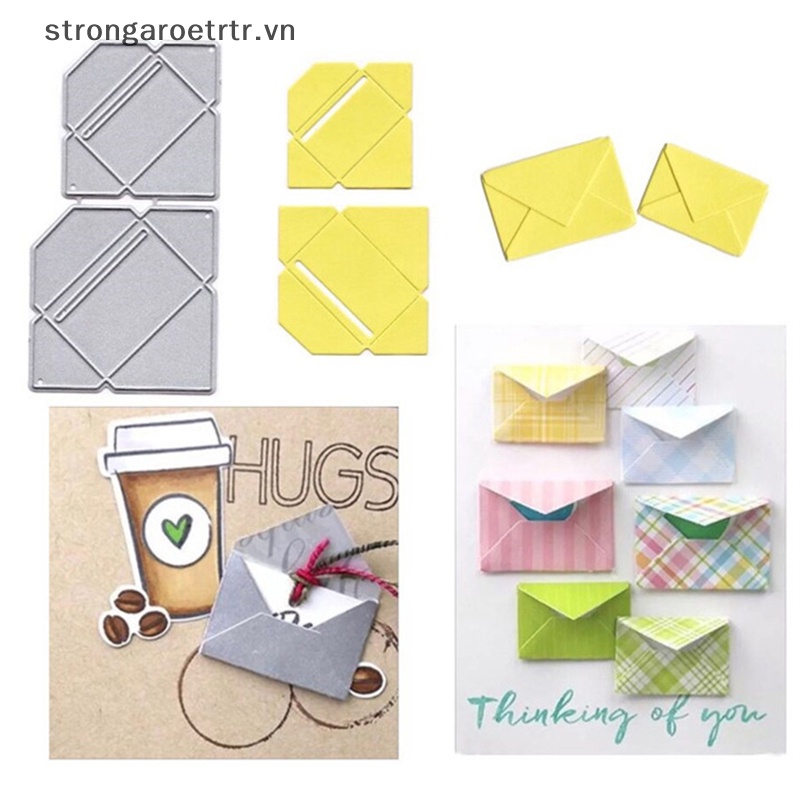 Khuôn Cắt Giấy Kim Loại Mạnh Mẽ Hình Phong Bì Cho Người Lớn Và Trẻ Em diy