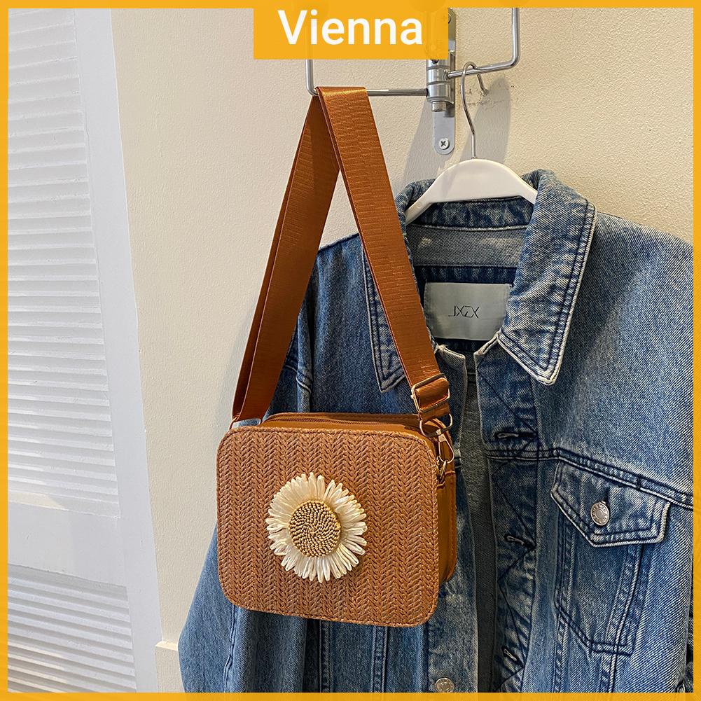 Túi Đeo Vai / Đeo Vai Bằng Da pu Dệt Kim Tùy Chỉnh Thời Trang Cho Nữ