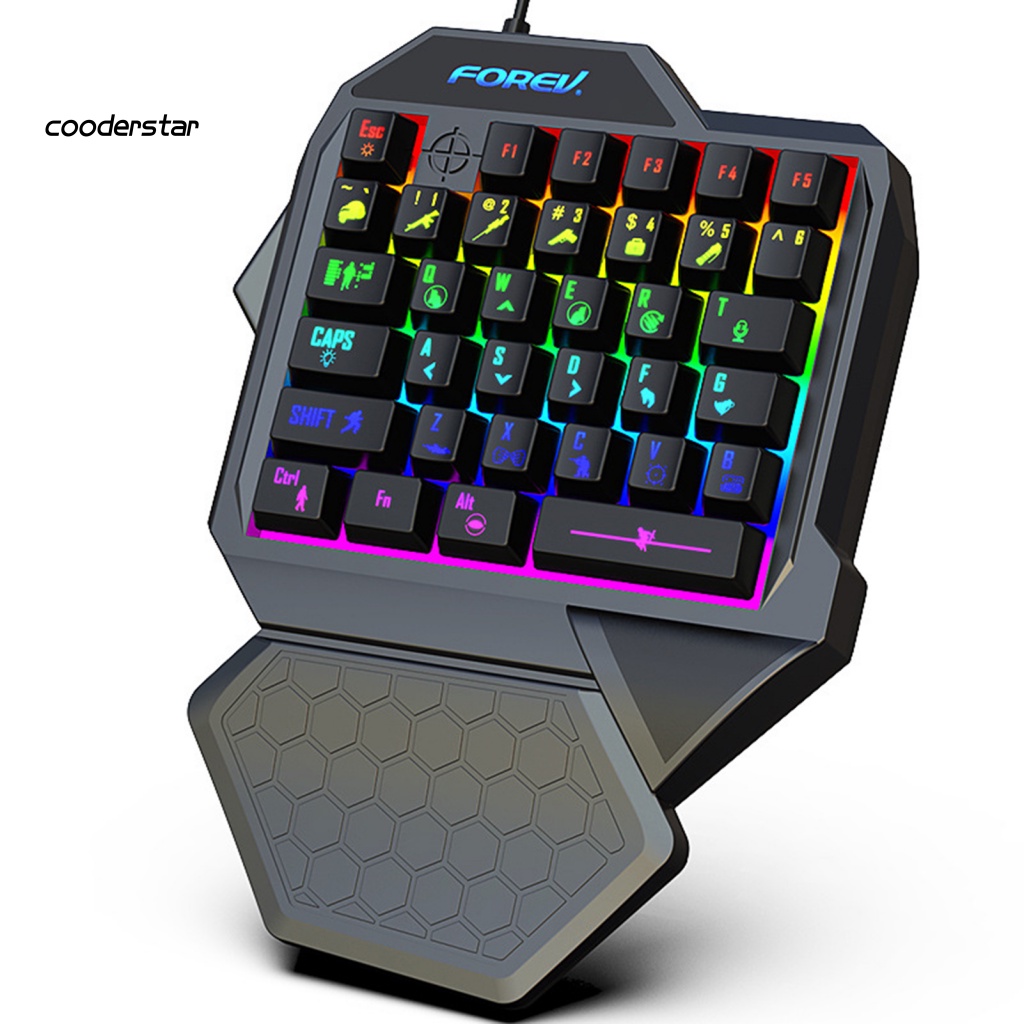 Bàn Phím mini rgb Có Đèn Nền Hỗ Trợ Chơi game Cho pc