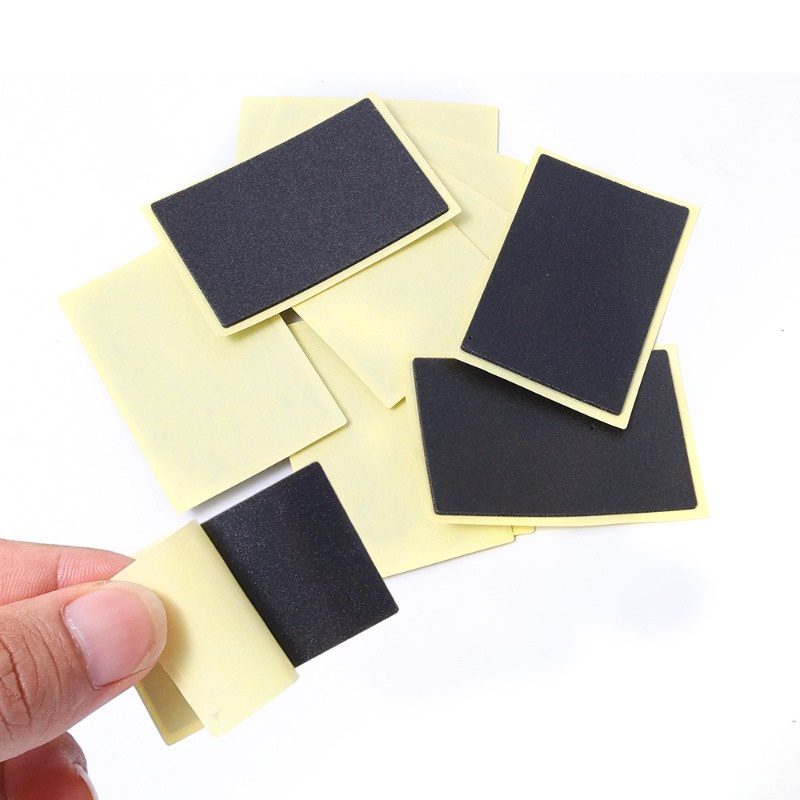 Bộ 10 Miếng Vá Lốp Xe Đạp / Xe Máy / Xe Đạp Hình Tròn / Vuông Không Keo Dán Nhanh Chóng