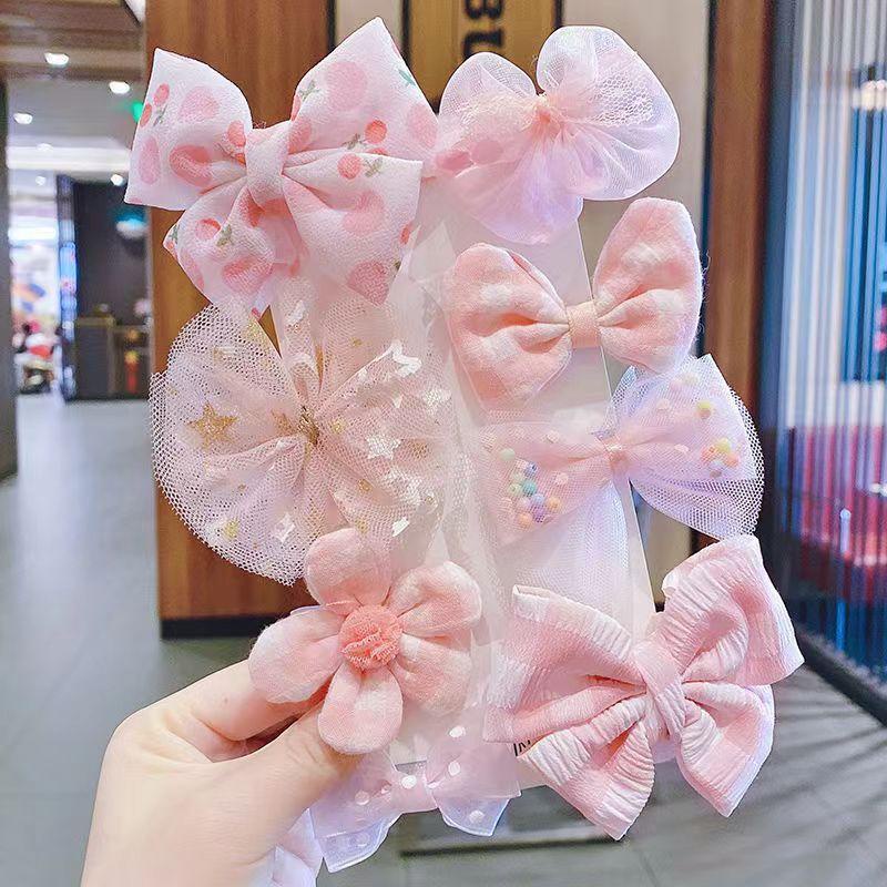 Dễ Thương Kẹp Tóc Đính Nơ Xinh Xắn Cho Bé Gái