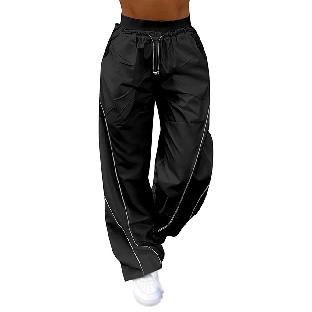 2023 Phụ Nữ Mới Eo Thấp Quần Baggy Hàng Hóa Quần Dây Rút Hip Hop Punk Quần Jogger Dài Thấm Hút Mồ Hôi Cho Nam