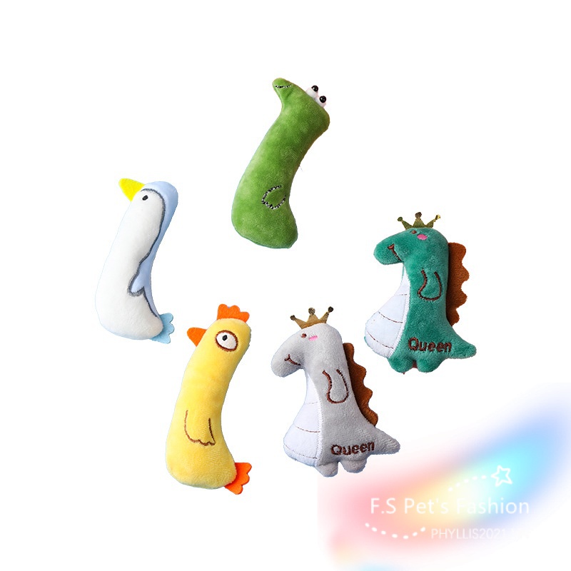 Bộ 5 Thú Nhồi Bông Đồ Chơi Cho Thú Cưng