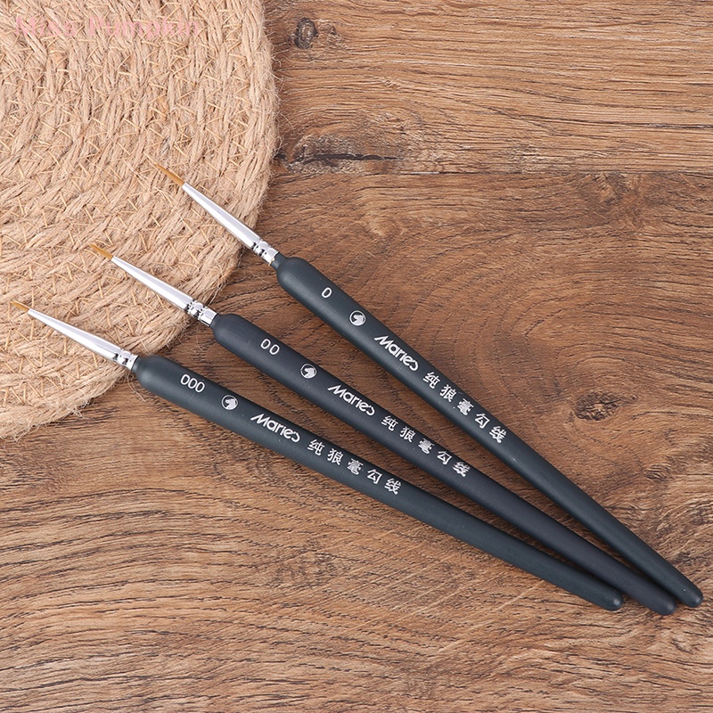 Set 3 Cọ Trang Điểm Lông Sói Mini Chuyên Nghiệp 0 / 00 / 000