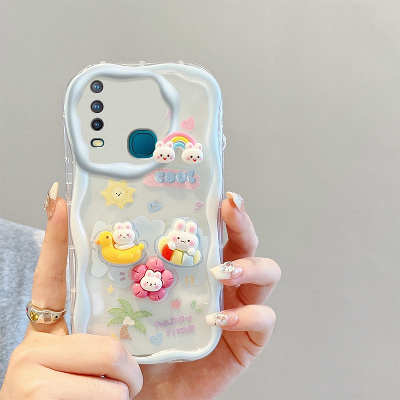 Ốp lưng vivo y15 ốp lưng vivo y17  Ốp Điện Thoại Gắn Búp Bê 3d Dễ Thương Cho vivo u10 vivo y17 y12