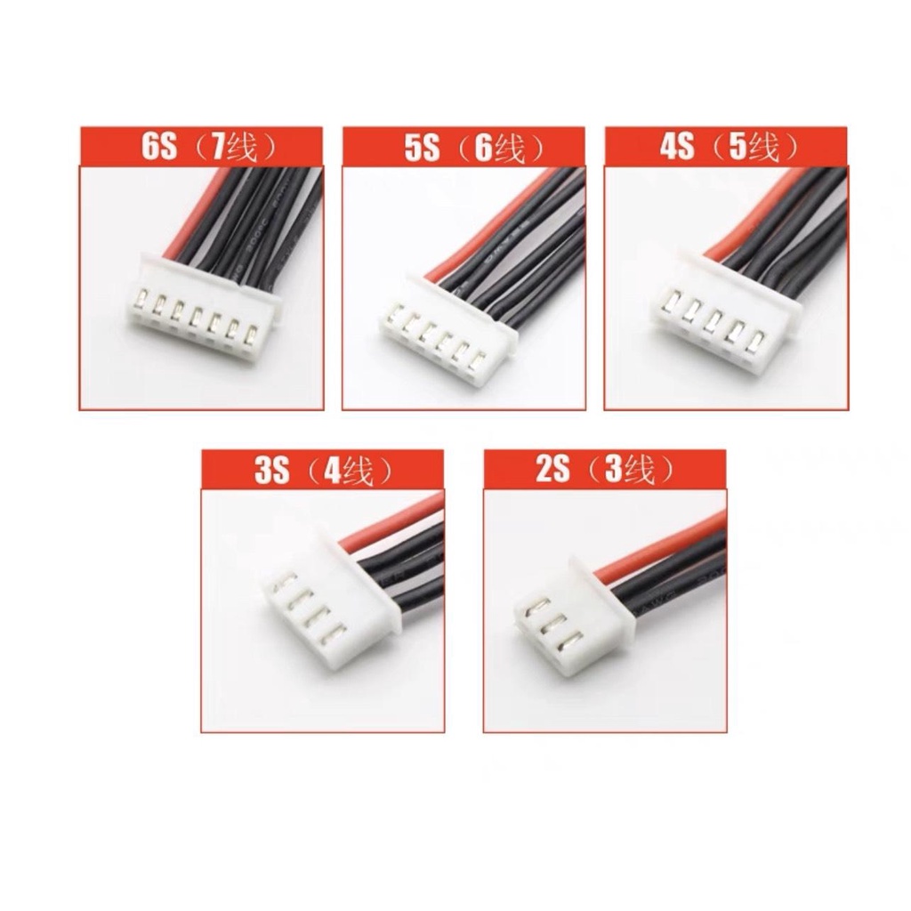 Dây sạc cân bằng Pin Lipo dài 40 cm dùng cho iMax B6, ISDT và các thiết bị khác.