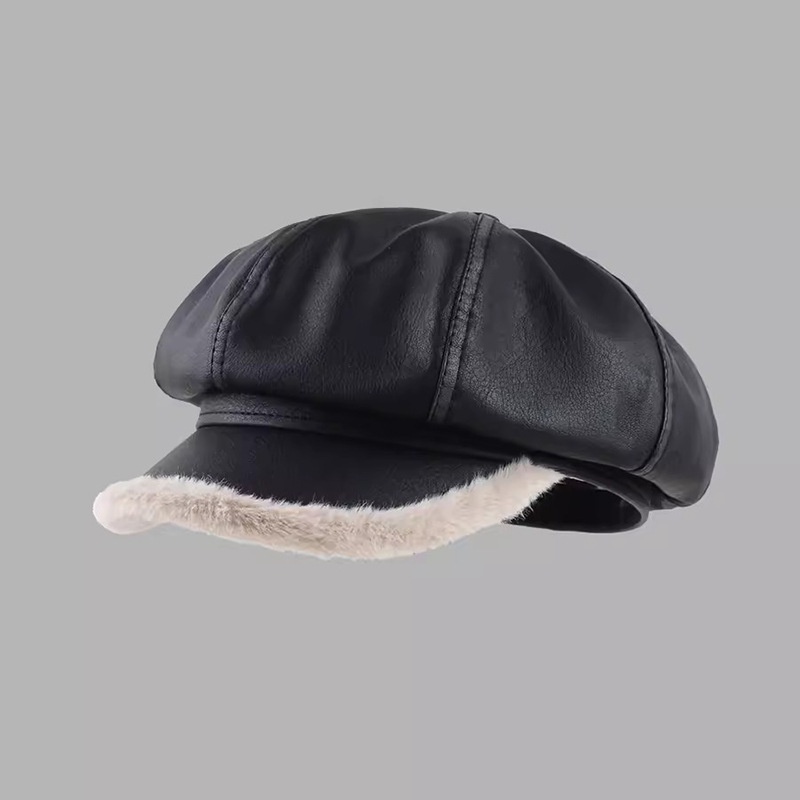 Mũ beret Giả Da Thời Trang Phong Cách Hàn Quốc Cho Nữ