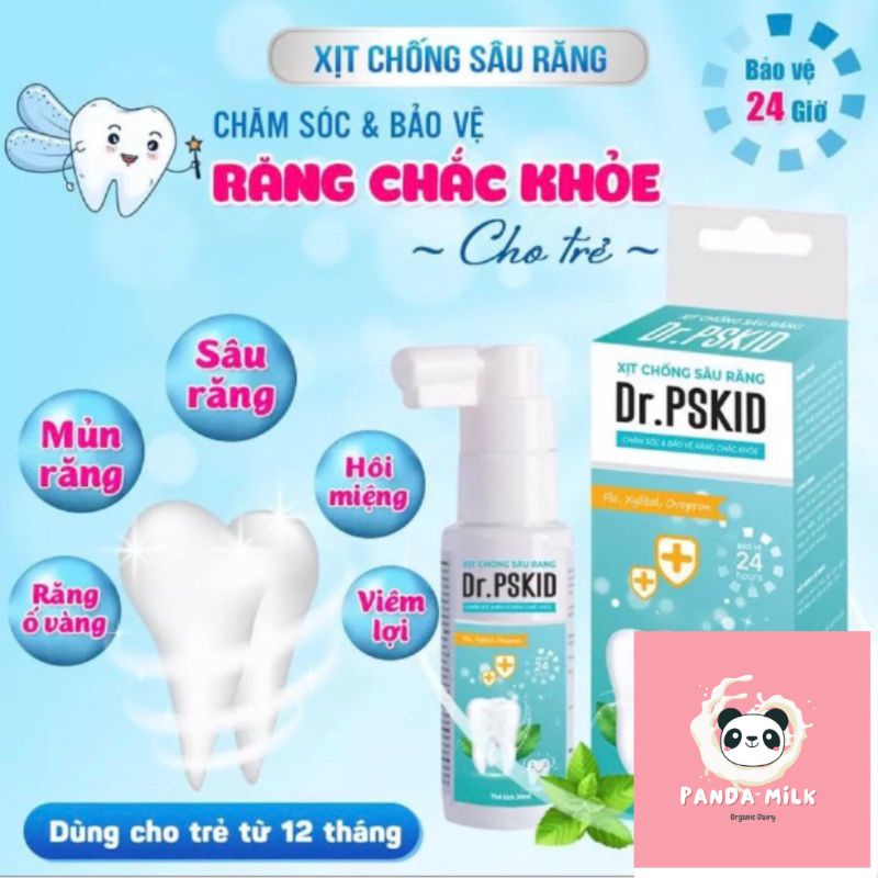 Xịt Răng Miệng Cho Bé Dr.PSKID - Bảo vệ răng miệng trong 24h - Giúp sạch răng, khoang miệng, ngừa sâ