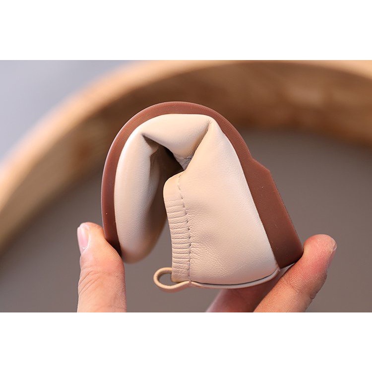 Giày búp bê cho may nhún điệu đà bé gái, Giày bệt quai chun đính đá dễ thương đế cao su chống trơn trượt tốt K99