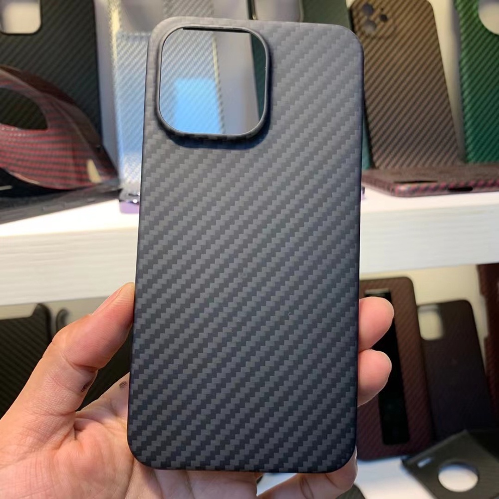 Bao Da Điện Thoại Sợi carbon Siêu Mỏng Cho iphone 14 pro max 13 / 13 pro Ốp