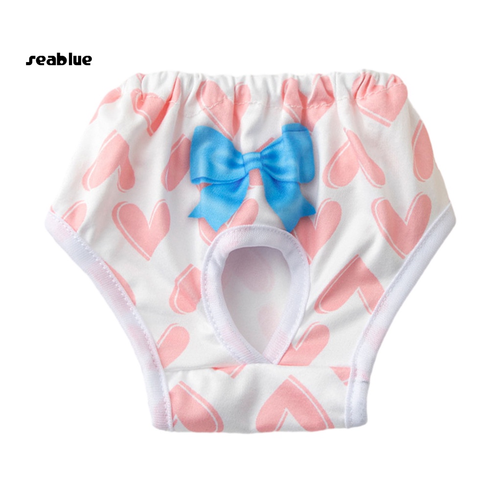 Tã Lót Nữ Thoáng Khí Thấm Hút Tốt Thoải Mái Có Nơ Ngăn Ngừa Bệnh Dịch Co Giãn Bảo Vệ Cho Cún Cưng