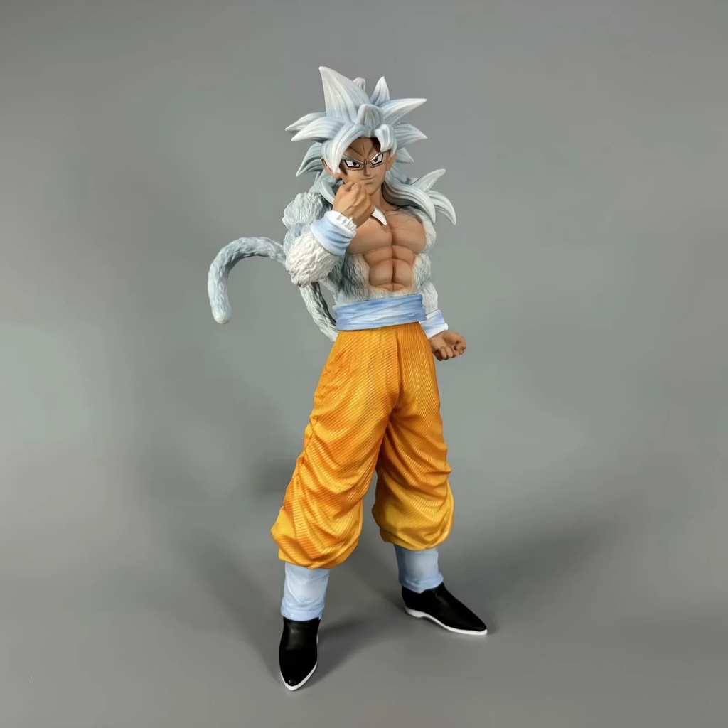 Mô Hình Nhân Vật son goku Tóc Trắng Bằng pvc 30cm ssj5