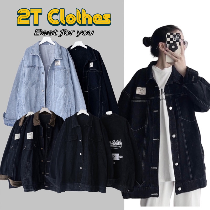 Áo Khoác Jean Tag Americ Form Rộng unisex