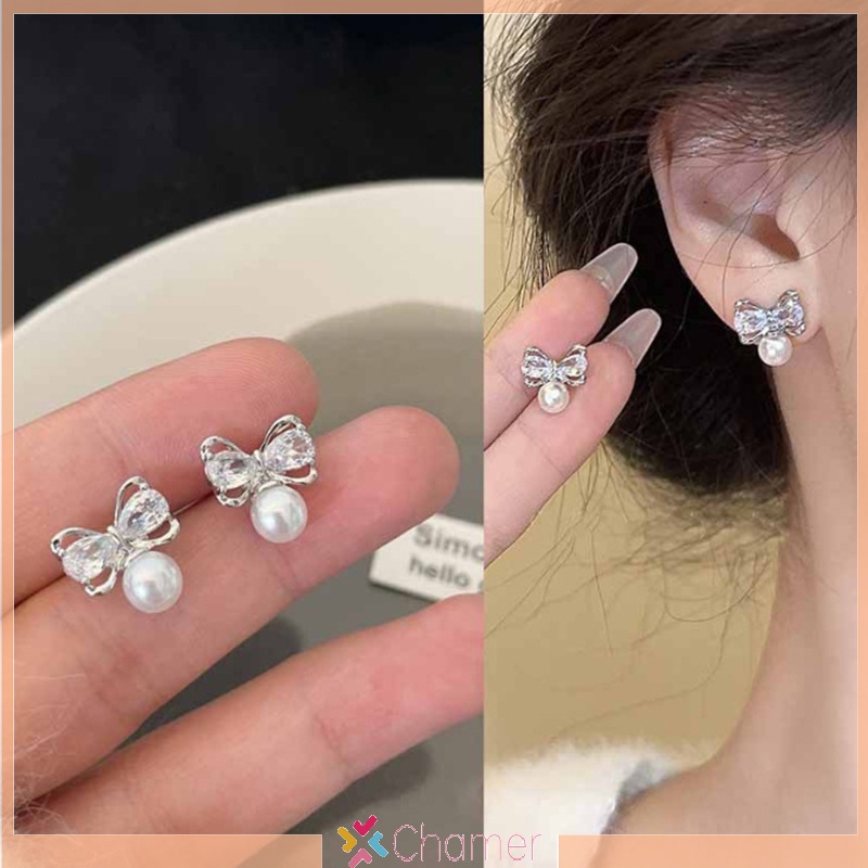 Bông Tai Hình Hoa Xoắn Ốc Đính Ngọc Trai zircon Màu Vàng Thời Trang Cá Tính Đơn Giản Phong Cách retro Cho Nữ Mới