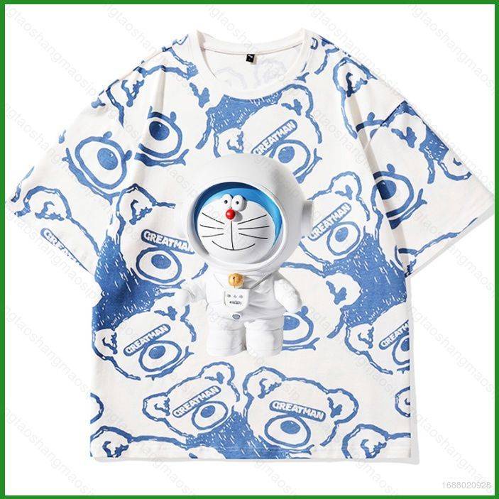 Áo Thun Tay Ngắn In Hình doraemon 3d Dành Cho Nam Nữ