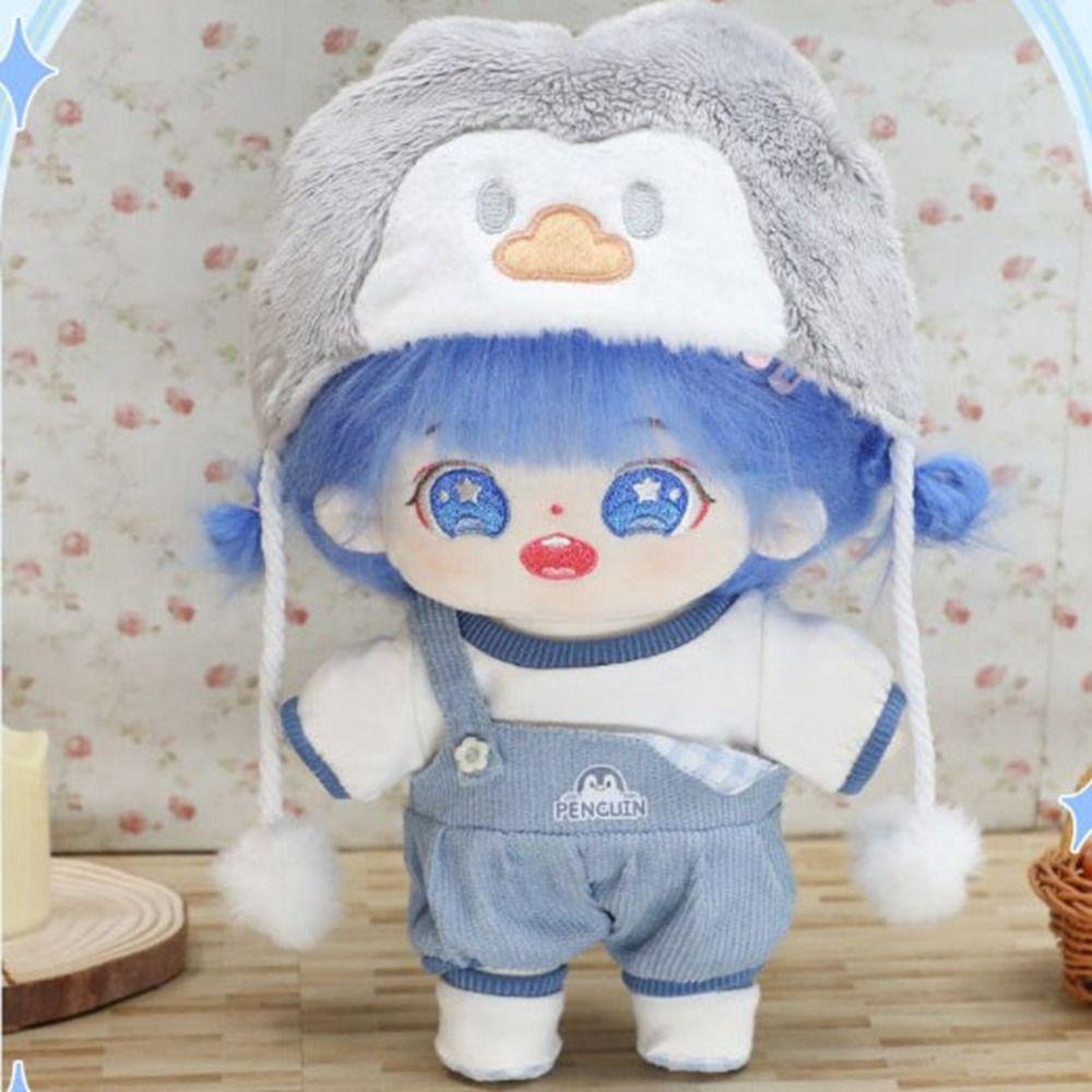 Áo Thun cotton 20cm Kèm Nón Họa Tiết Hoạt Hình Động Vật Dễ Thương Chất Lượng Cao Cho Búp Bê