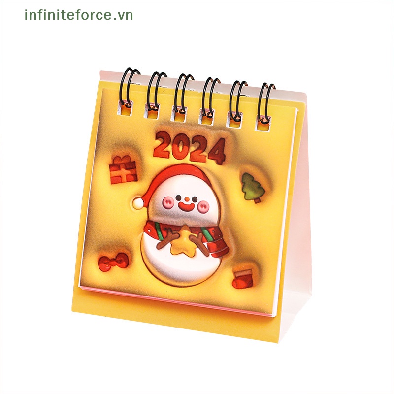 Lịch Để Bàn mini 3d Họa Tiết Hoạt Hình Giáng Sinh Tự Trang Trí Cho Học Sinh