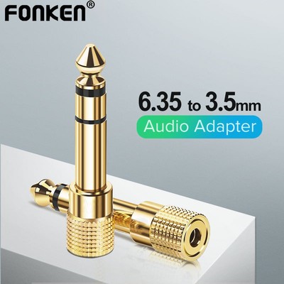 Flyken Bộ Chuyển Đổi Khuếch Đại Âm Thanh Từ Đầu Cắm 6.35 / 6.5mm Sang Ổ Cắm 3.5mm 6.35 / 6.5 Sang 3.5mm Chuyên Dụng Cho Đàn guitar