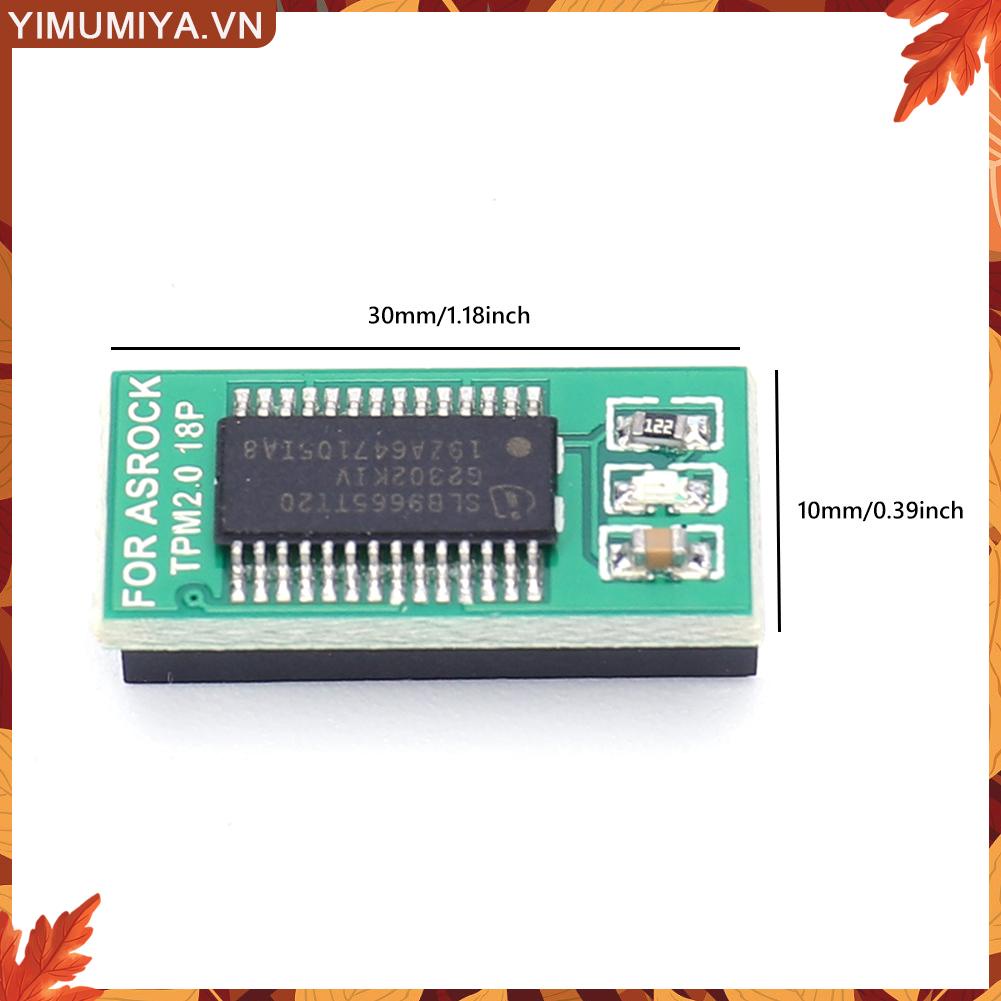 ☼Yimumiya ☼ Mô-đun Bảo Mật mini tpm 2.0 Cho asus / asrock / gigabyte / msi