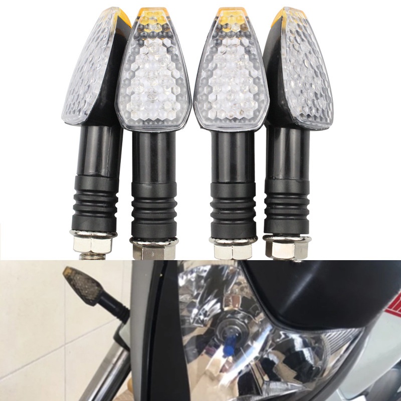 Bộ 2 Đèn led Tín Hiệu m10 12v Chống Thấm Nước Chuyên Dụng Cho Xe Mô Tô