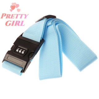 [pretty Ggirl] 1 Dây Đai Khóa Vali Hành Lý Du Lịch Bằng nylon Bền [Mới]