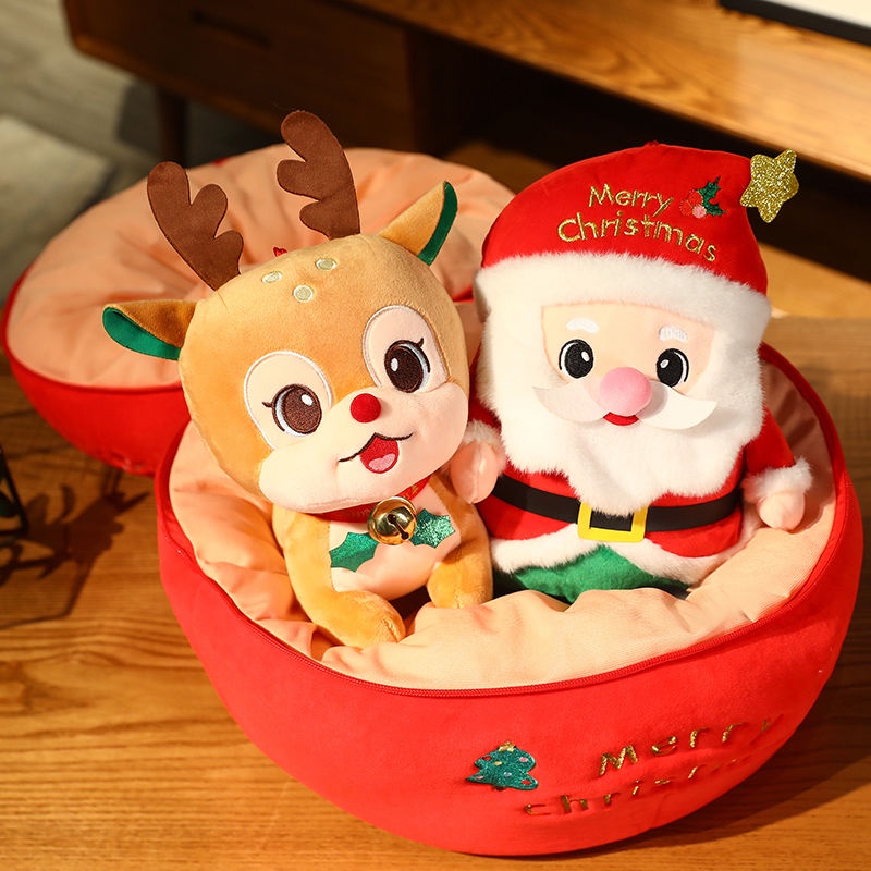 Mới Búp Bê Nhồi Bông Hình Ông Già Noel Và Quả Táo Dễ Thương