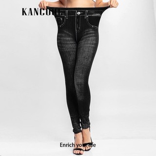 Kancool quần legging giả jeans thời trang cho nữ