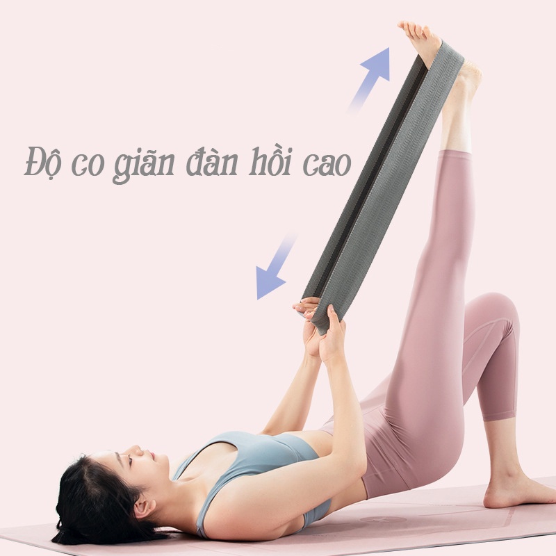 Dây kháng lực đàn hồi tập Gym/Yoga, Dây Mini Band tập mông chân tập thể dục siêu bền chính hãng