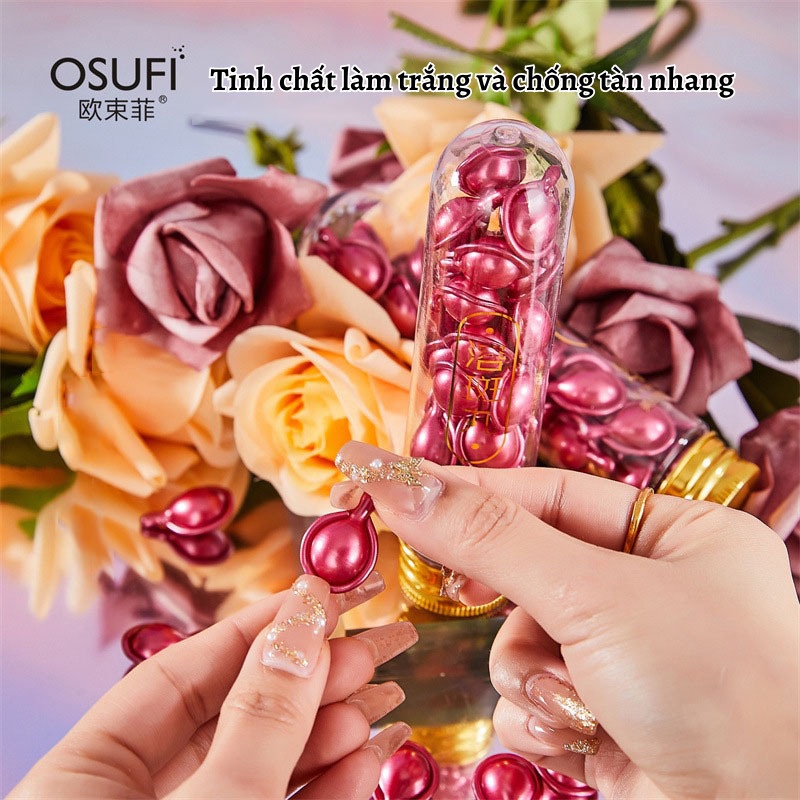 Hộp 21 Viên Tinh Chất Serum Osufi Cô Đặc Giúp Da Căng Bóng, Trắng Sáng, Đều Màu, Mờ Đốm Nâu