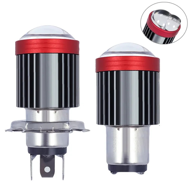 Đèn Pha led h4 ba20d h4 Ánh Sáng Trắng / Vàng Chuyên Dụng Cho Xe Mô Tô