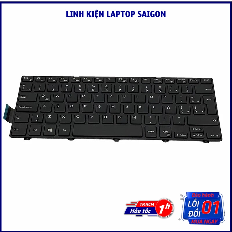 ZIN Bàn phím Dell Inspiron 14 3000 3441 3442 3443 3451 3452 3458 3468 3445 Vostro 3449 3467 3468 Latitude 3450 3460 3470