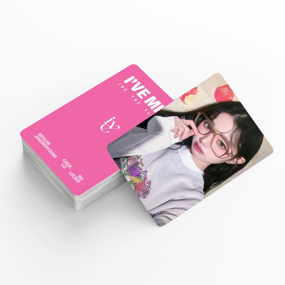 Bộ 55 Thẻ Hình Ca Sĩ kpop I 'Ve Thẻ Yêu Thích wonyoung yujin liz 1st ep I' Ve mine