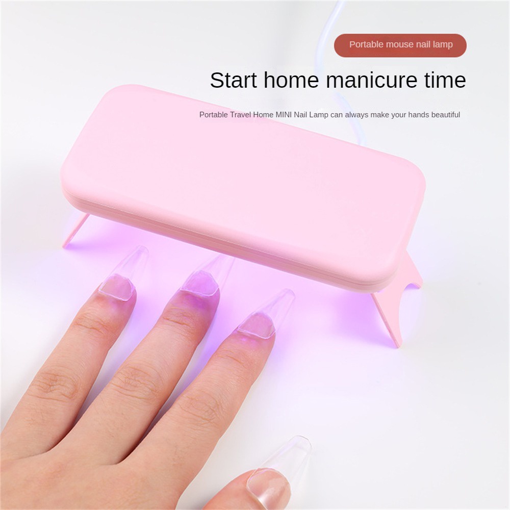 Móng Tay Chuột Đèn Mini USB Trị Liệu Bằng Ánh Sáng Máy Sơn Móng Tay Keo Dán Máy Sấy Led Di Động Làm Bánh Đèn Trị Liệu Bằng Ánh Sáng Đèn JULYSTAR