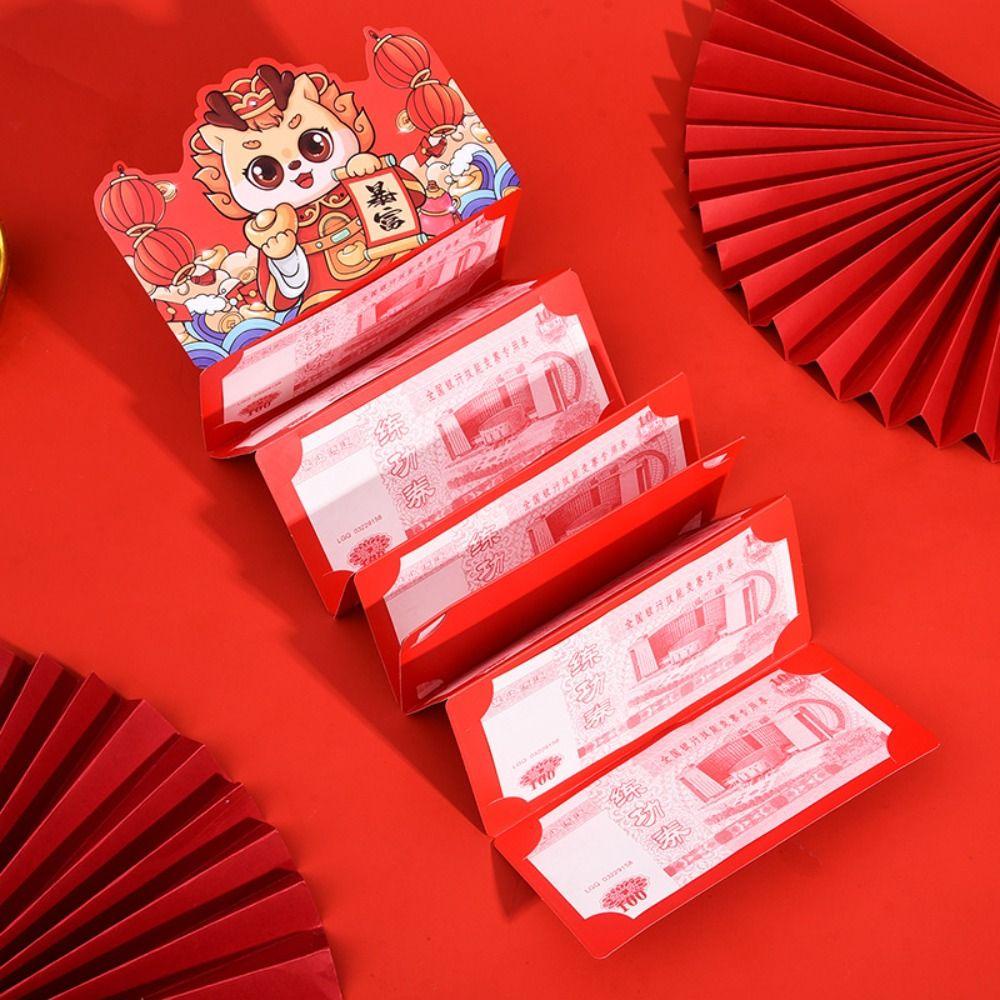 Lanfy Bao Lì Xì Năm Mới 2024 Họa Tiết Rồng May Mắn Phong Cách Trung Hoa