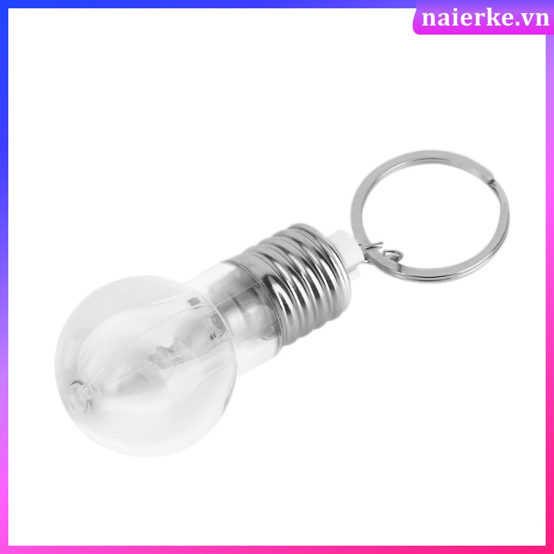 Móc Khóa Bóng Đèn led mini Thay Đổi Màu Sắc