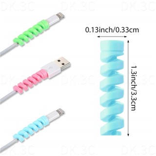 1 Cuộn Quấn Silicon Bảo Vệ Dây Cáp Sạc usb android