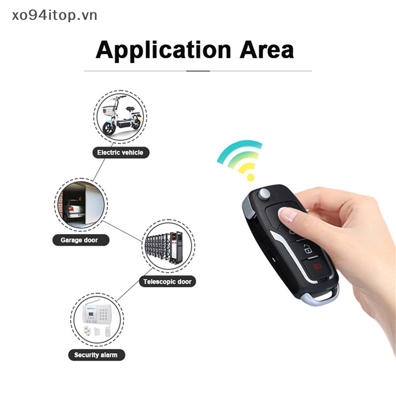Điều Khiển Từ Xa Thông Minh xoitop 433mhz Thay Thế Chuyên Dụng Cho Xe Hơi 4 channe vn