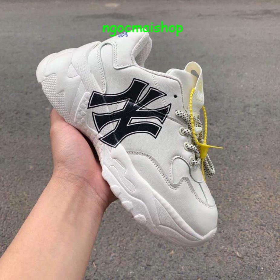 🔥SALE-Giày thể thao nam nữ tăng chiều cao , Giày mlb ny chữ đen nam nữ hack chiều cao nam nữ bản đẹp