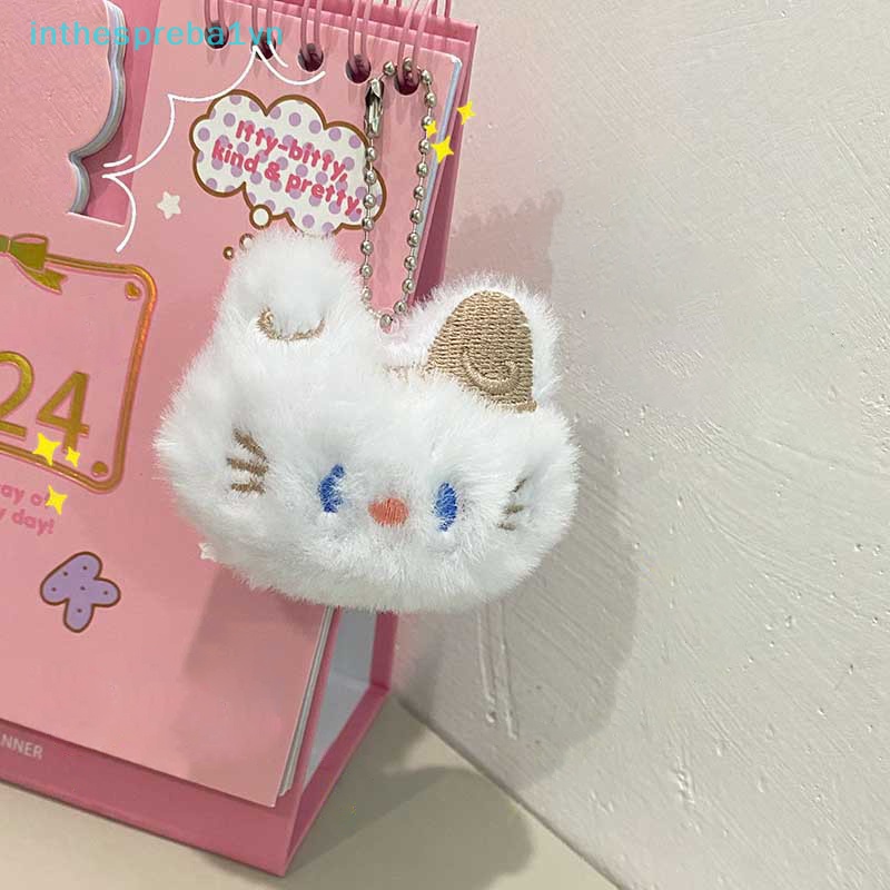 Đồ Chơi Thú Nhồi Bông Hình Mèo Mềm Mại Dễ Thương  Móc Khóa Ba Lô / Túi Xách Có Thể Dùng Làm Quà Tặng Cho Bạn Gái