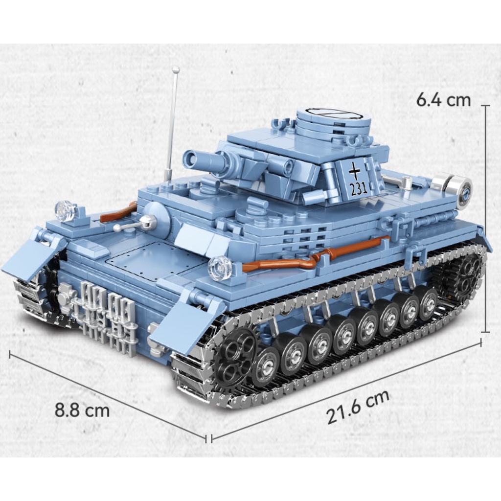 869 Mô Hình Xe Tăng moc panzer iv Tỉ Lệ 1: 35 Tự Lắp Ráp
