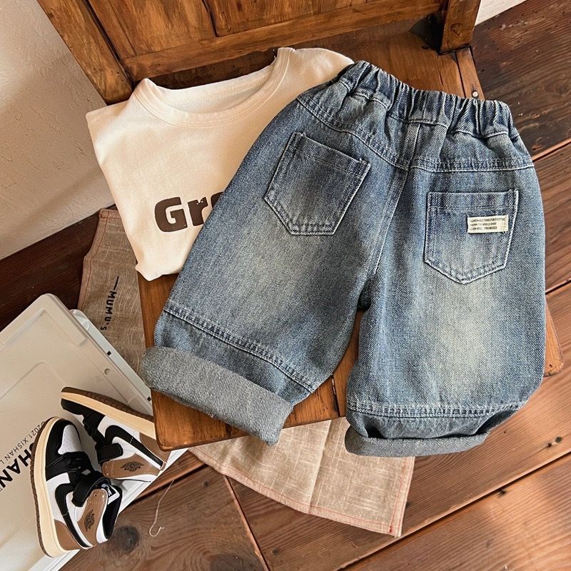 Quần Jean Dài Thời Trang Xuân Thu Cho Bé Trai Và Gái